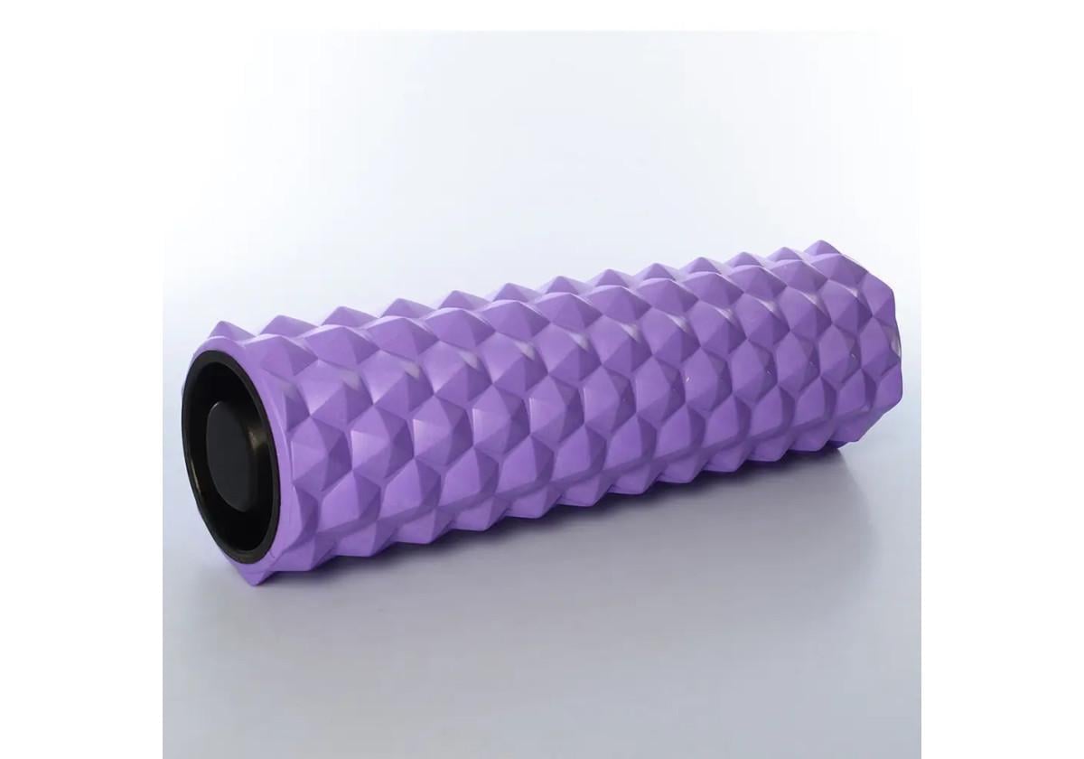 Массажный ролик EasyFit Triangle 45 см Фиолетовый (EF-1843-V)