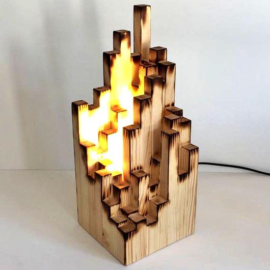 Светильник настольный из дерева Спирсвил Бенгала (НСС-000827)