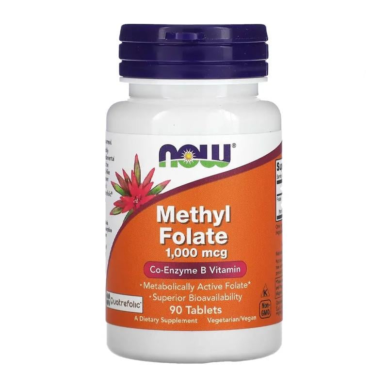 Фолат NOW Methyl Folate 1000 мкг 90 капс. (11734-01)