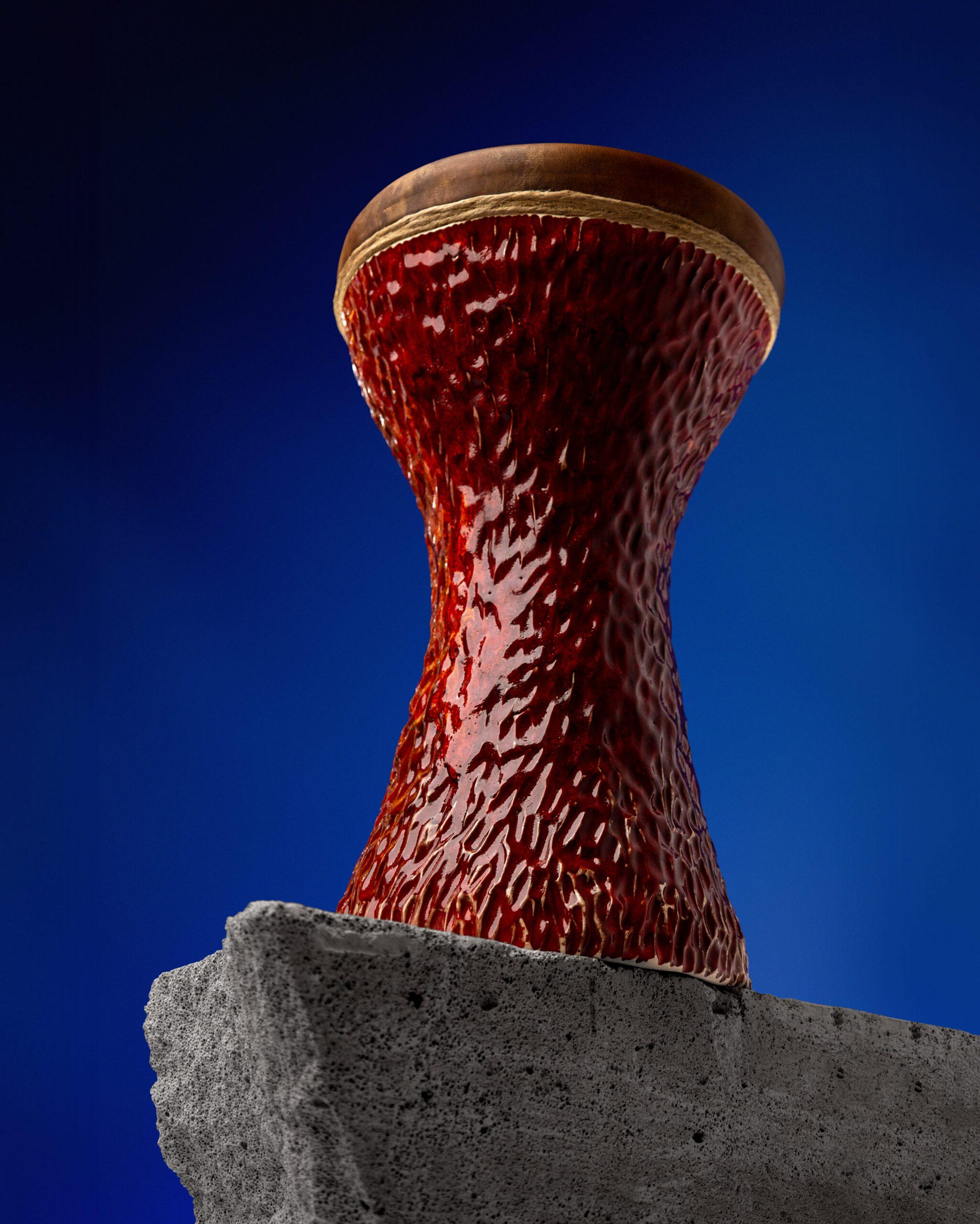 Барабан ручной работы Адский жар керамика (DR-001) - фото 7