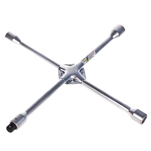 Ключ баллонный Hans крест усиленный 17,19,21,22 мм с переходником под 1/2" (1474DH-16)