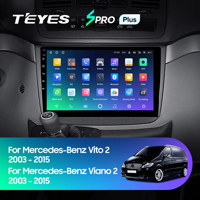 Автомагнитола штатная Teyes SPRO Plus для Mercedes-Benz Vito/Viano 2 W639 2003-2015 Android SPRO PLUS 4/64G Wi-Fi/4G - фото 3 Автомагнитола штатная Teyes SPRO Plus для Mercedes-Benz Vito/Viano 2 W639 2003-2015 Android SPRO PLUS 4/64G Wi-Fi/4G - фото 3