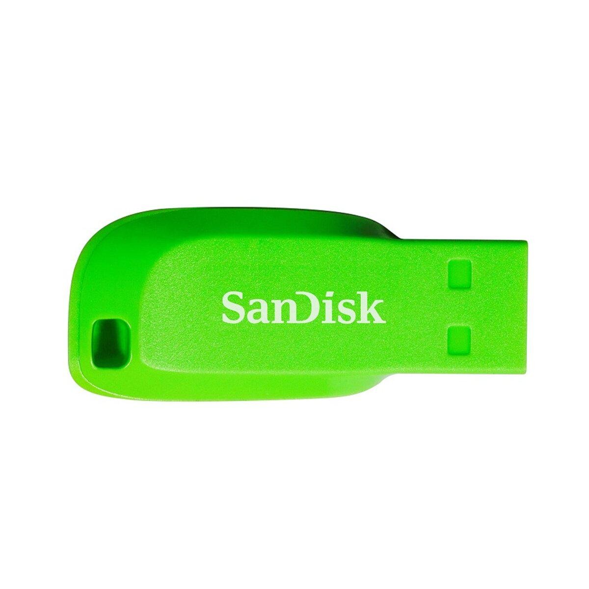 Флэш-память SanDisk Cruzer Blade USB2.0 64 Gb Green (581004)