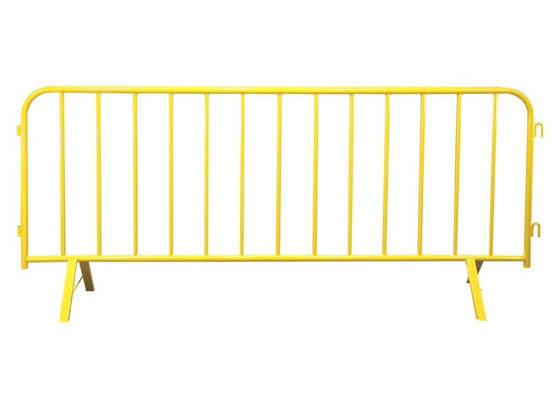 Ограждения дорожные Kompred OL231/9 металлические барьерного типа 2x1,1 м труба 32 мм порошковое покрытие Желтый