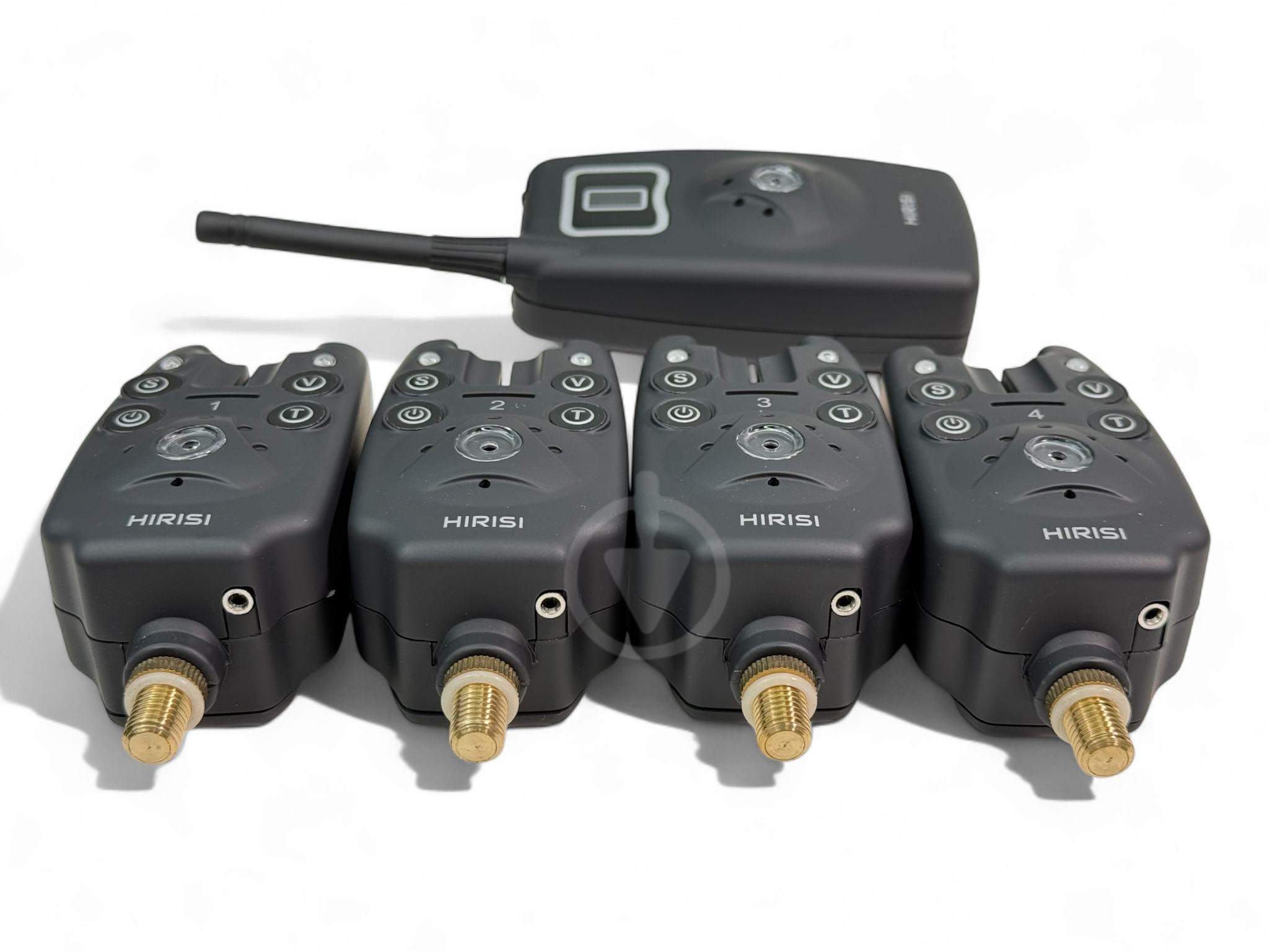 Карповые сигнализаторы поклевки с свингерами Hirisi набор 4/1 и лампа (B1203D) - фото 5