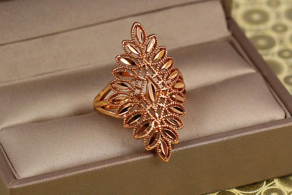 Кольцо Xuping Jewelry Самарканд р. 17 Золотистый