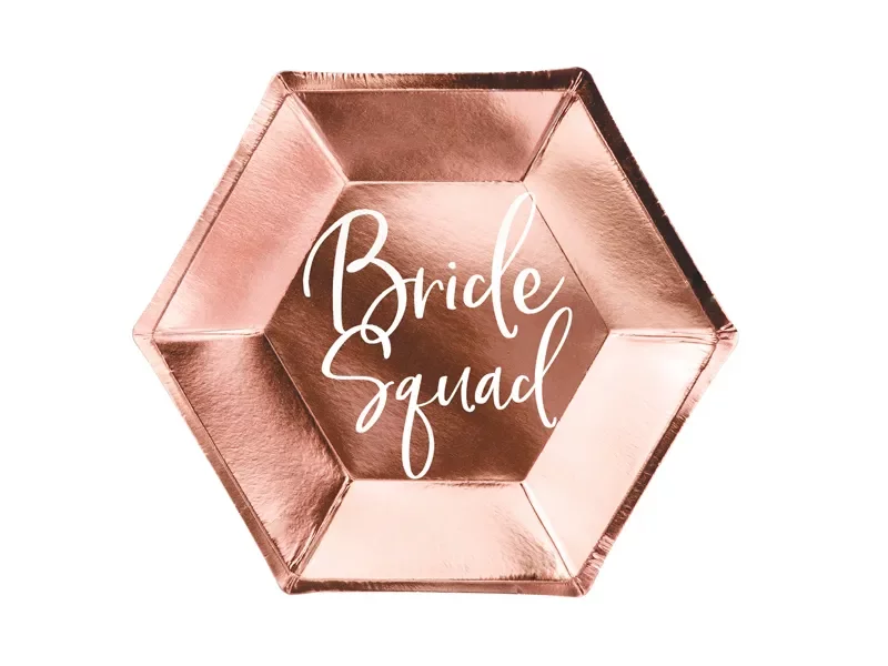 Тарелки бумажные PartyDeco BRIDE SQUAD 23 см 6 шт. (27611548)