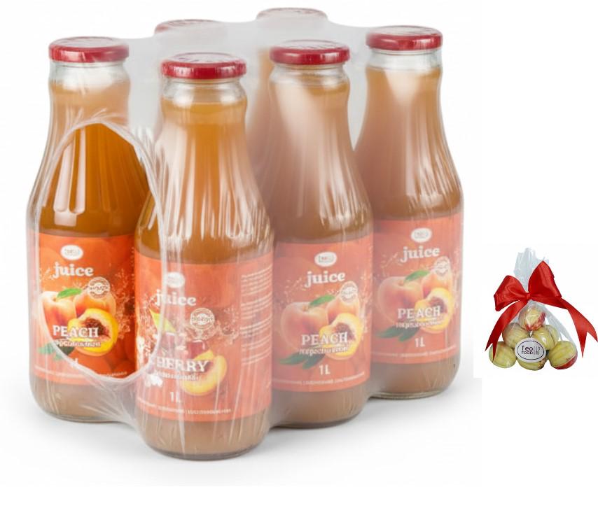Сок восстановлен Персиковый с орешками 1 л х 6 шт. (31576944)