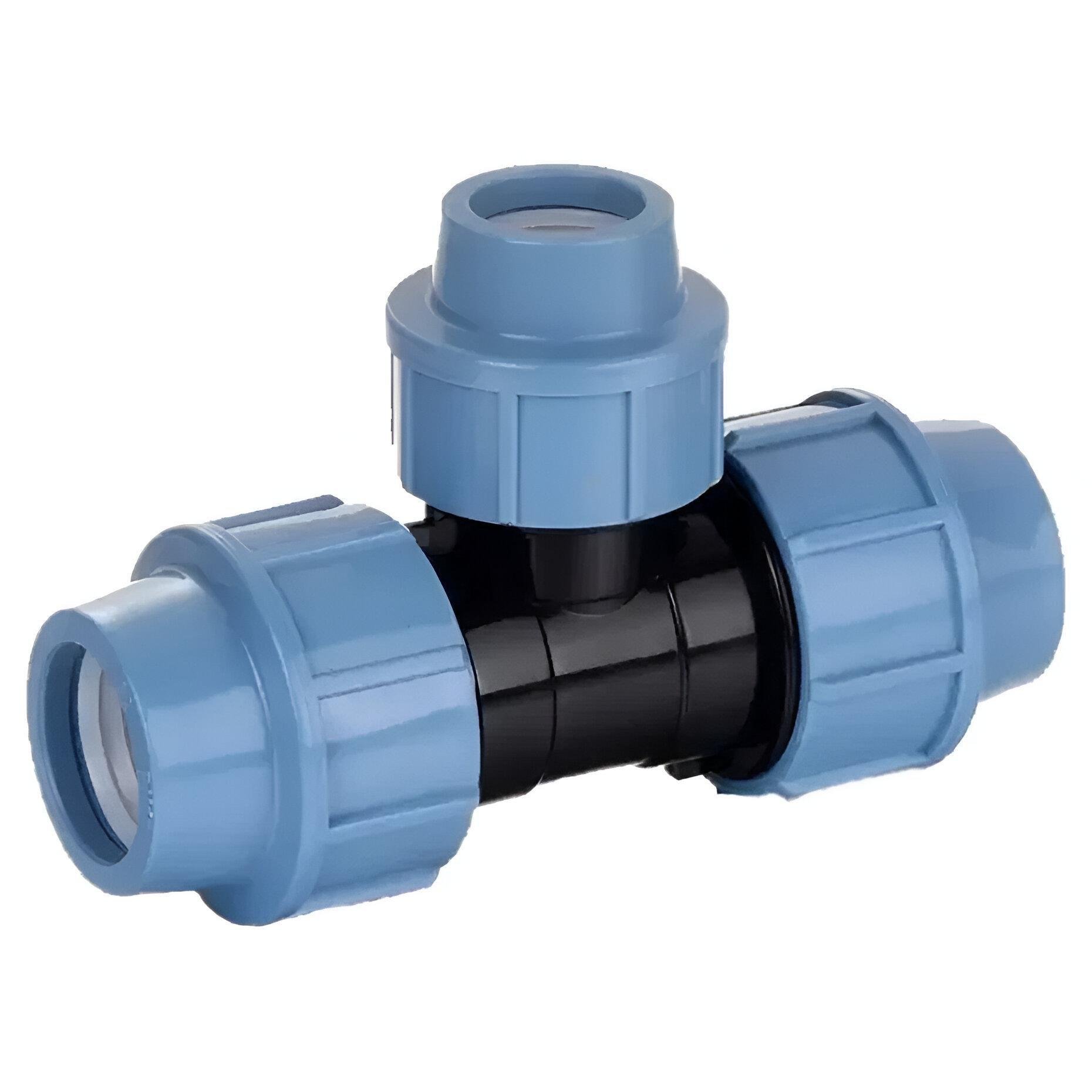 Трійник SantehPlast ПЕ 32х25х32 мм редукційний (AKD10320)