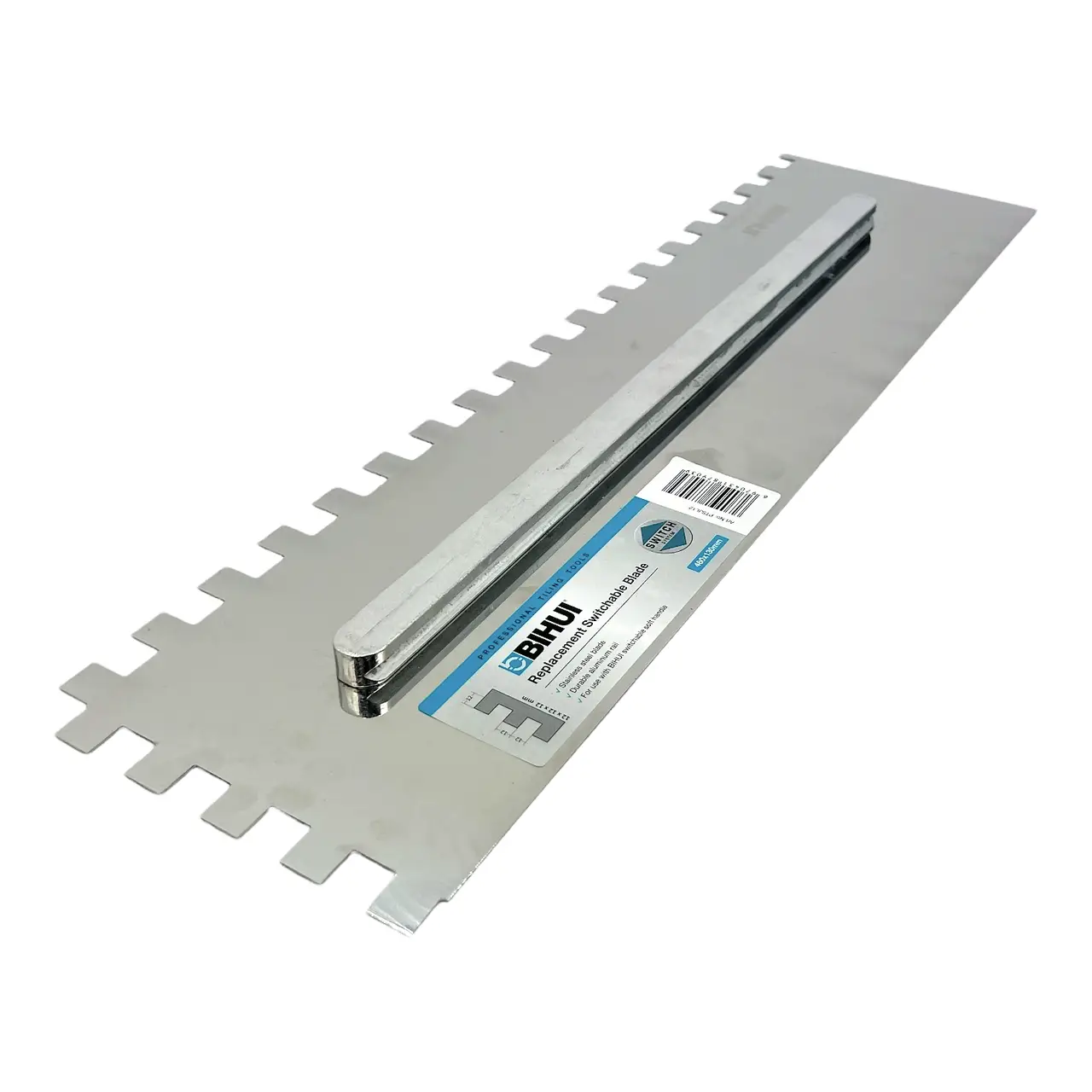 Сменное лезвие BIHUI для зубчатого шпателя зуб 12 мм 480х130 мм (PTSJL12) - фото 1 Сменное лезвие BIHUI для зубчатого шпателя зуб 12 мм 480х130 мм (PTSJL12) - фото 1