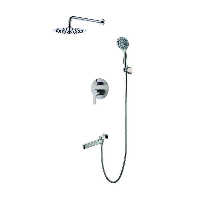 Душевая система встраиваемая KOER KI-66016-02 нержавеющая сталь (KR4792)