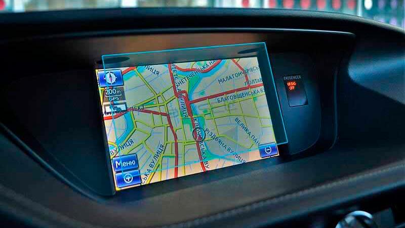 Стекло защитное Pixsel гибридный глянец на монитор Lexus ES 7,9“ 2016-2018