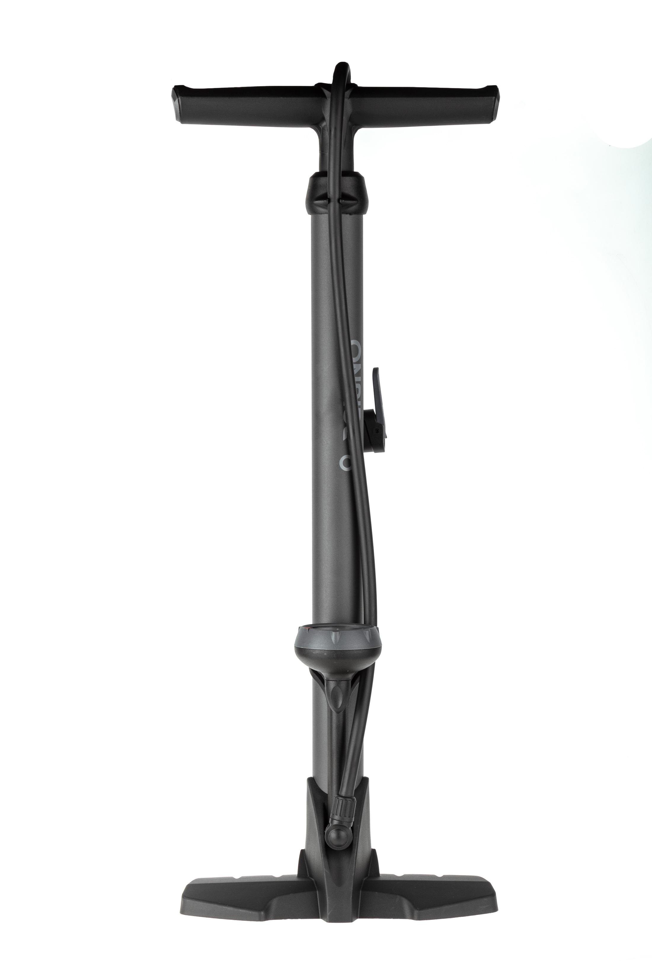 Насос велосипедный OnRide Azure напольный пластик макс. давление 160 psi головка с двумя отверстиями под FV/AV (2526116103490)