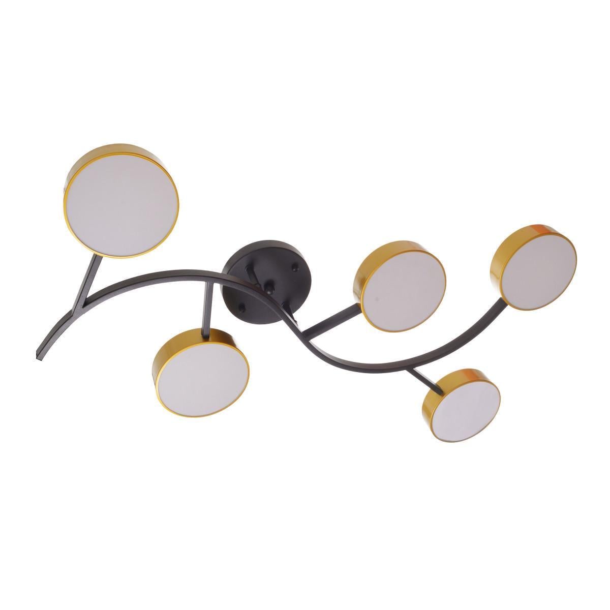 Люстра стелька в зал LED 75W WW+NW+CW BK+G (BR-01 642C/5) Люстра стелька в зал LED 75W WW+NW+CW BK+G (BR-01 642C/5)