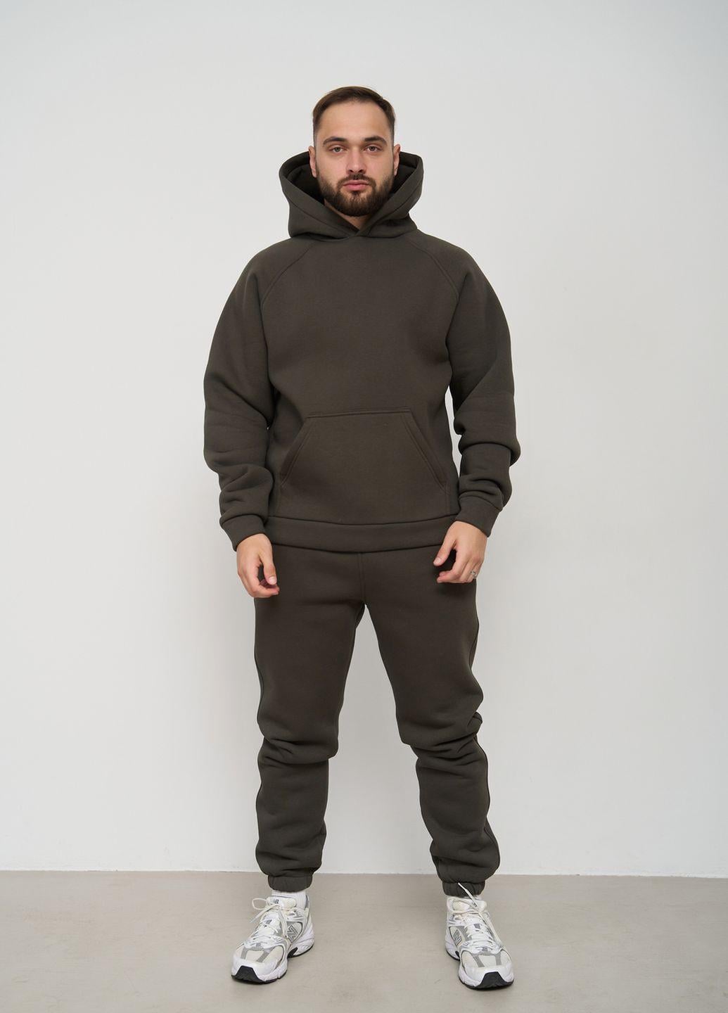 Спортивный костюм мужской UT на флисе M Хаки (SKM04 хаки M)