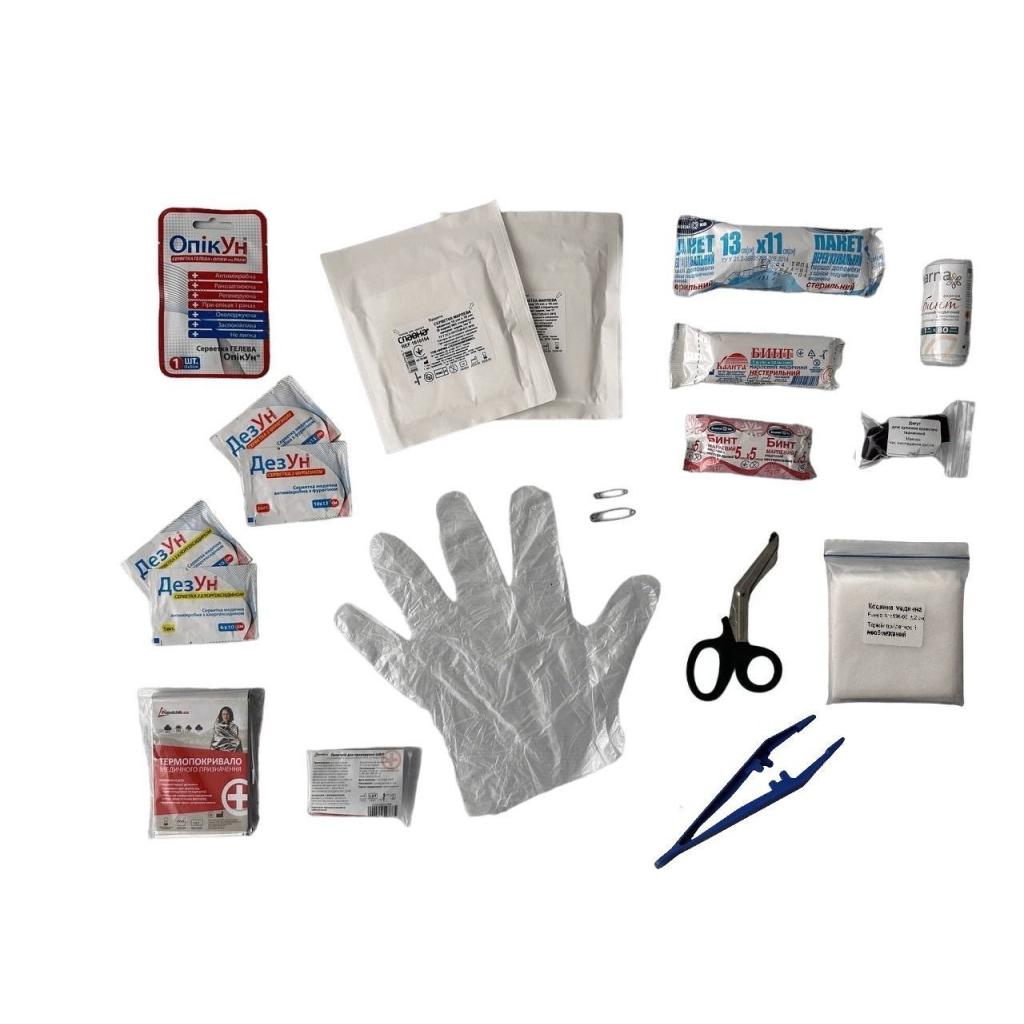 Аптечка автомобильная Poputchik -1 ДСТУ 3961-2000 футляр мягкий 19х8 см Красный (02-021-М) - фото 3 Аптечка автомобильная Poputchik -1 ДСТУ 3961-2000 футляр мягкий 19х8 см Красный (02-021-М) - фото 3