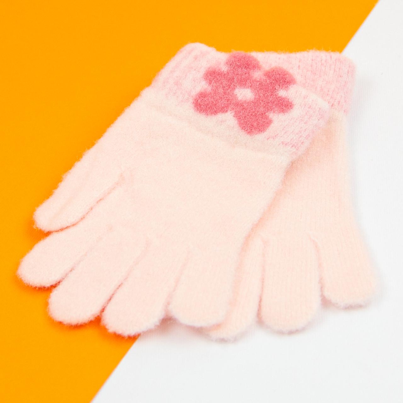 Перчатки для девочек на 3 - 4 - 5 лет Розовый (21-25-31) Перчатки для девочек на 3 - 4 - 5 лет Розовый (21-25-31)