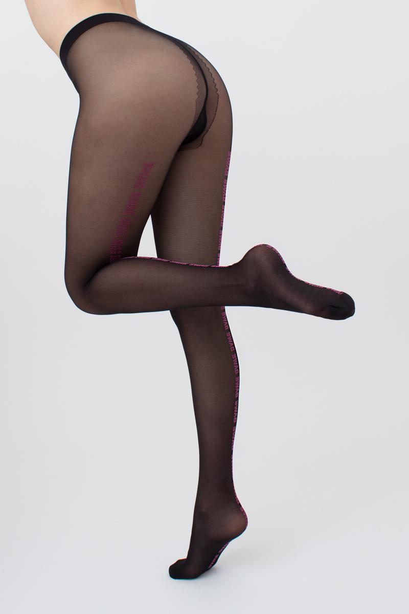 Колготы с декоративным швом Giulia DAZZLE 40 1 р. 2 Black/Nero (4823116907287)