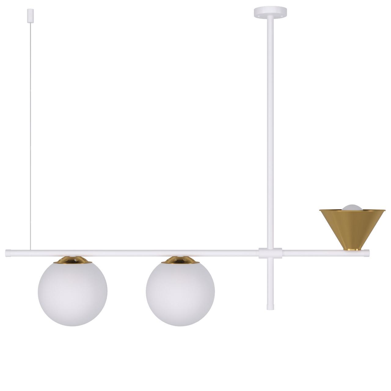 Люстра Pikart Lights Constructio 2 14358 Золотой/Белый (1692307699)