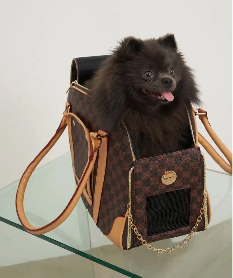 Сумка для переноски домашних питомцев CosmoPet CP-37 43х29х23 см Brown (3_04942) - фото 8