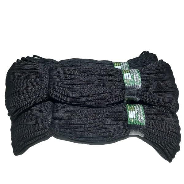 Шнур пустотілий із синтетичних ниток В-127 100 м 5 мм Чорний