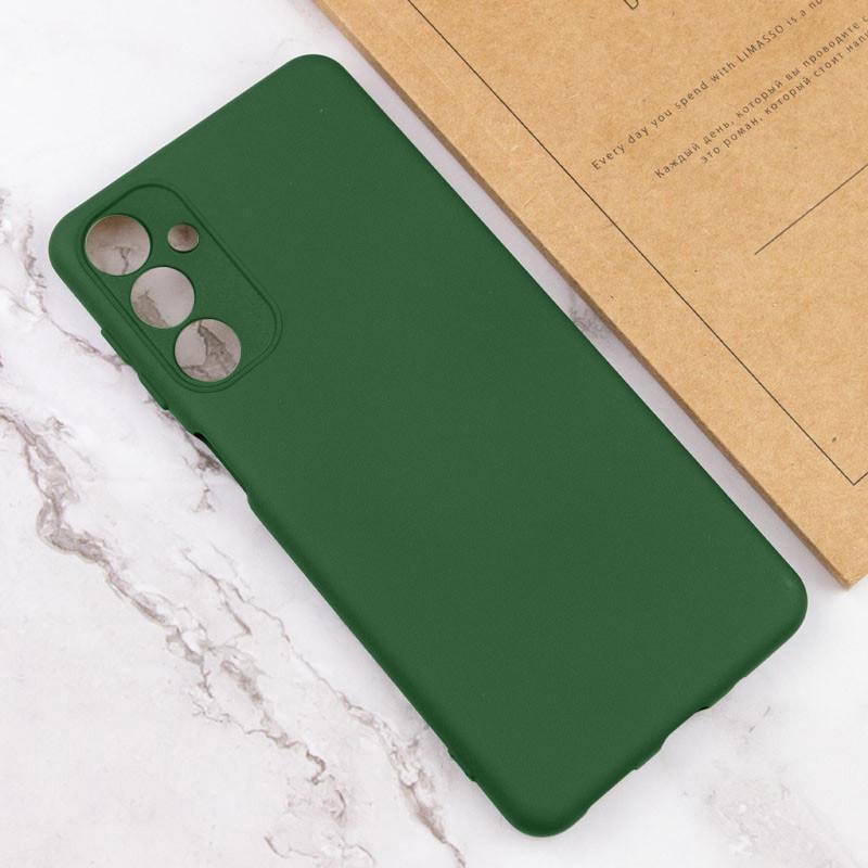 Протиударний чохол Silicone Cover Lakshmi Full Camera (AA) для Samsung Galaxy A23 4G Зелений / Dark green - фото 4