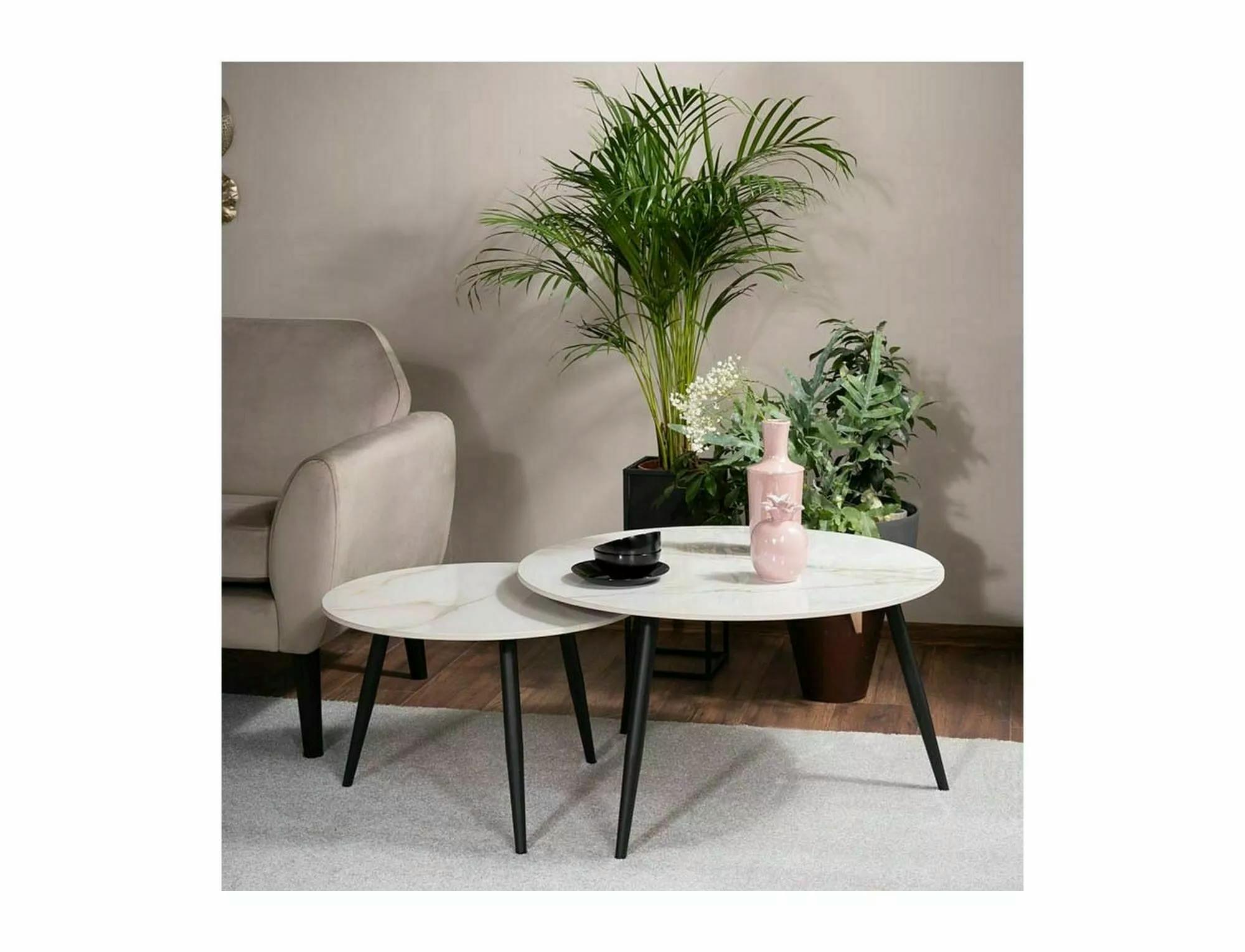 Журнальный столик Signal KORA D комплект 80/60 см Черный матовый/Белый (KORADBC) - фото 11 Журнальный столик Signal KORA D комплект 80/60 см Черный матовый/Белый (KORADBC) - фото 11