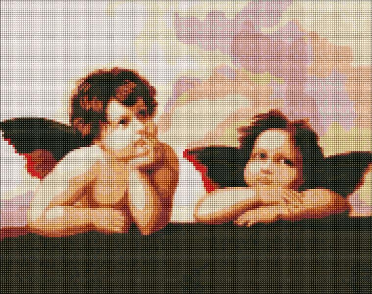 Алмазная мозаика Идейка Очаровательные ангелочки 40x50 см (AMO7222)