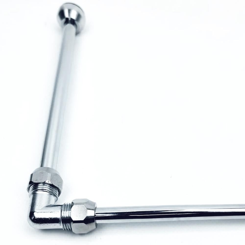 Підводка гнучка хромована мідна Flexy 45 см 20+25 бумеранг XXL d 10 мм 1/2"ВВ Chrome - фото 2