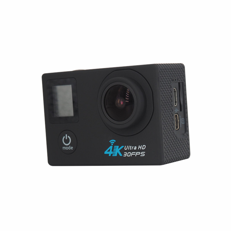Экшн камера Action Camera A100 Wi-Fi 4K с аквабоксом и набором креплений два экрана Черный + Пульт - фото 16 Экшн камера Action Camera A100 Wi-Fi 4K с аквабоксом и набором креплений два экрана Черный + Пульт - фото 16
