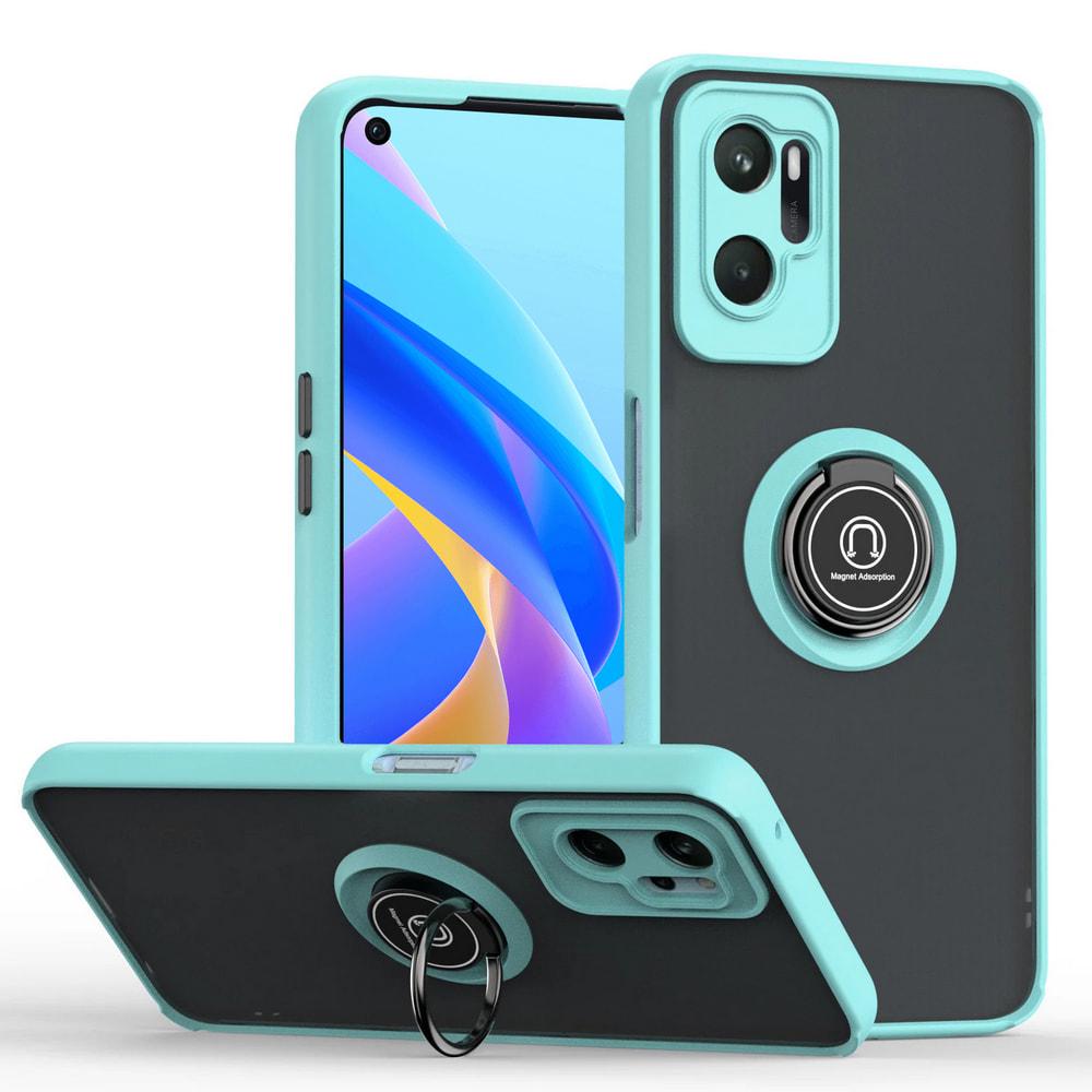 Защитный чехол MatteLuxe OPPO A76 (с кольцом) Light Blue (34078-0B)