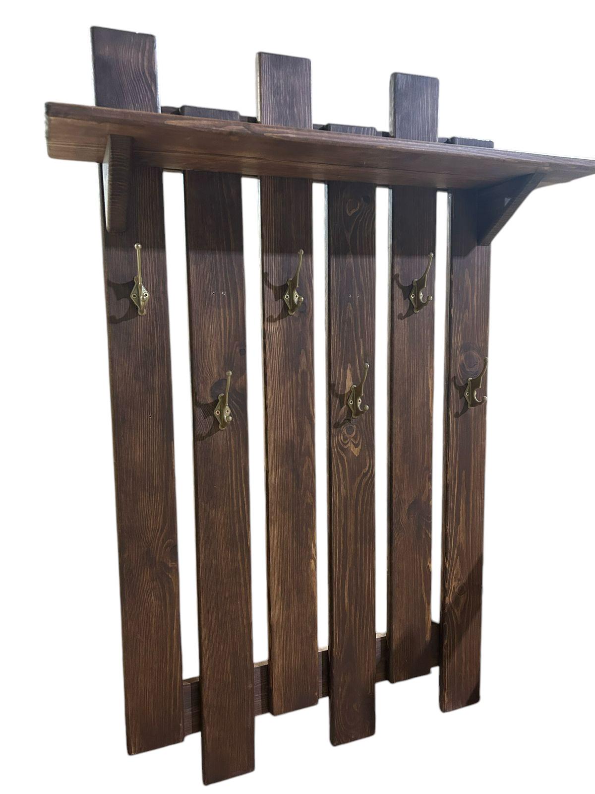 Вешалка настенная Бенвенуто из дерева (25622122) - фото 8