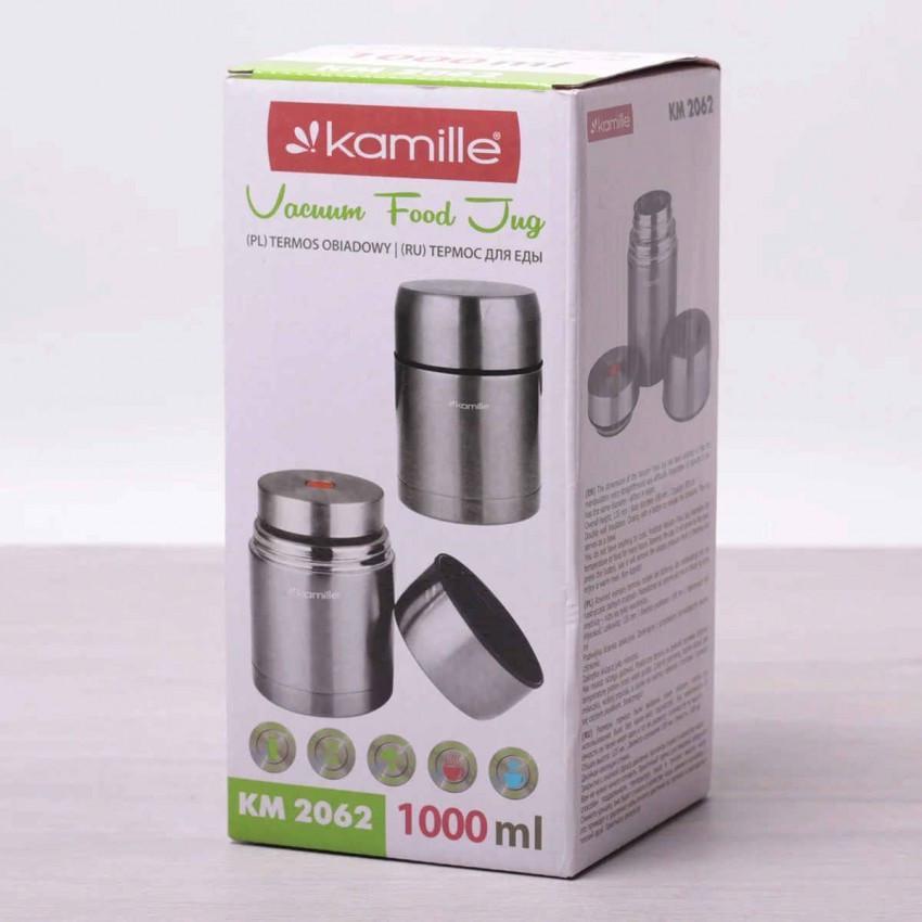 Термос харчовий Kamille КМ-2062 із нержавіючої сталі 1000 мл (1104353631) - фото 2