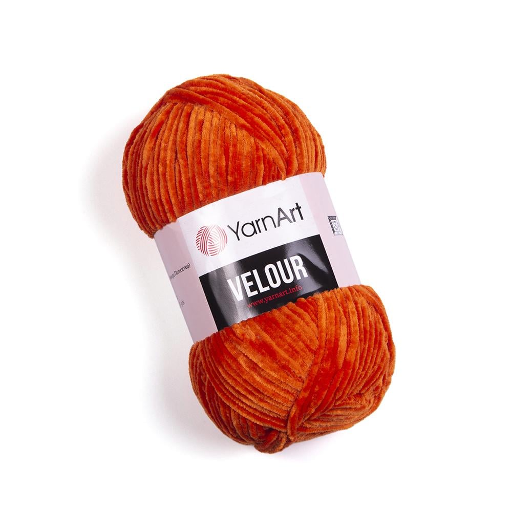 Пряжа велюровая YarnArt Velour 865 терракотовая (2425)