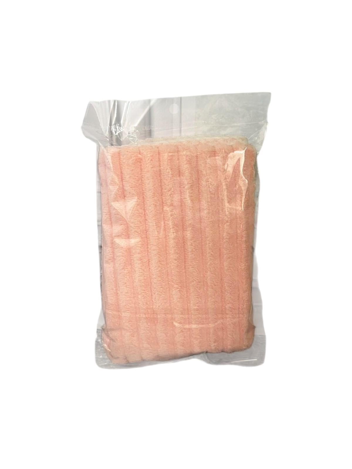 Полотенце мягкое из микрофибры 75х35 см Персиковое (ВИ2730)