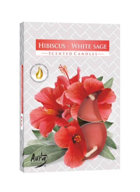 Ароматичні свічки чайні Hibiscus White Sage