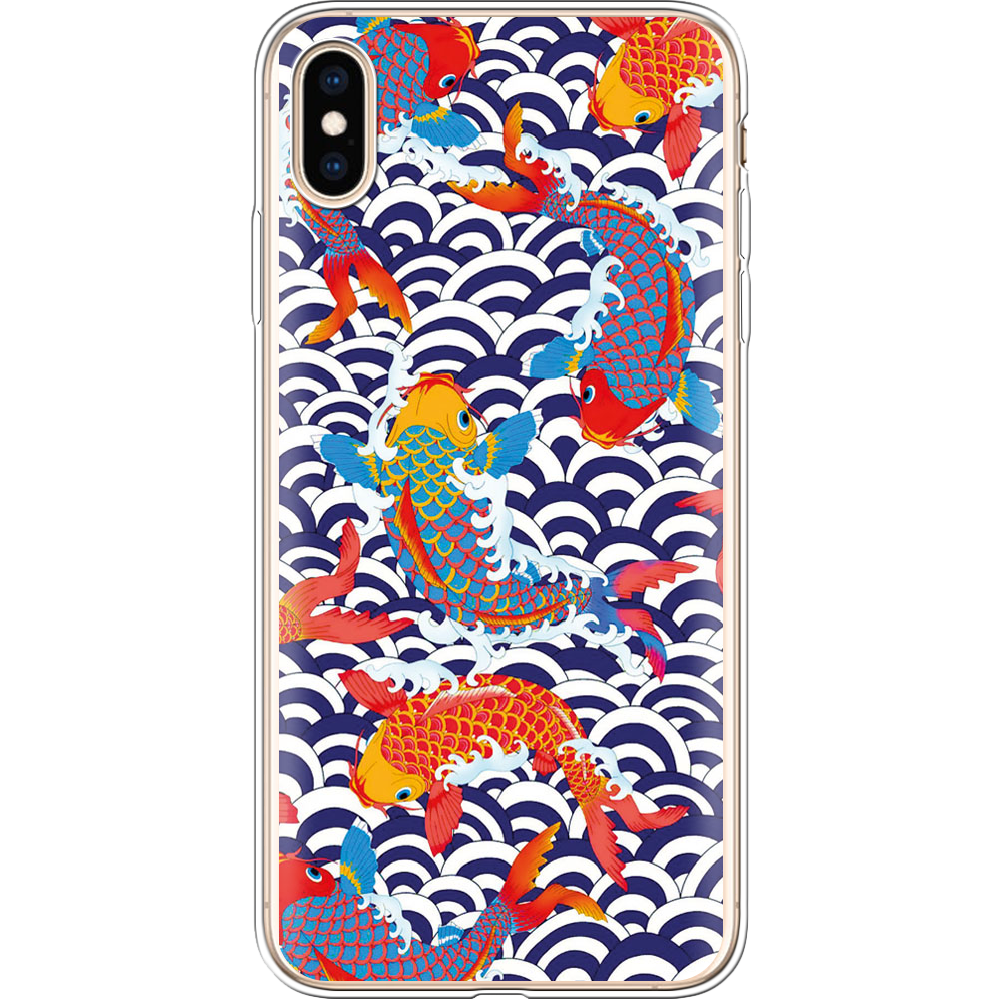 Чехол Boxface iPhone XS Max Koi Fish Прозрачный силикон (35321-up2477-35321)