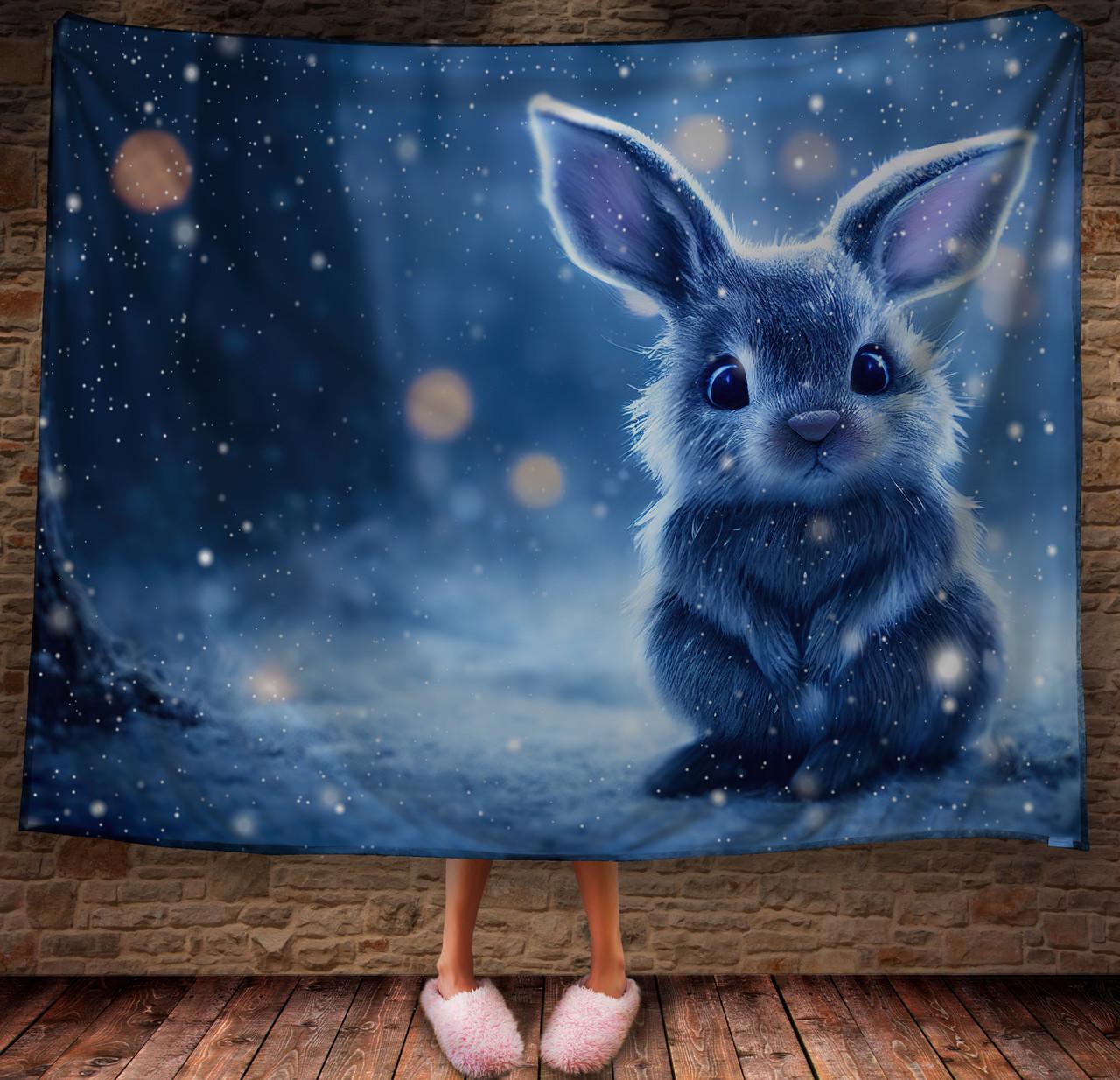 Плед с 3D принтом 46 Кролик в зимнем сказочном лесу 150х200 см (epi_1858) Плед с 3D принтом 46 Кролик в зимнем сказочном лесу 150х200 см (epi_1858)