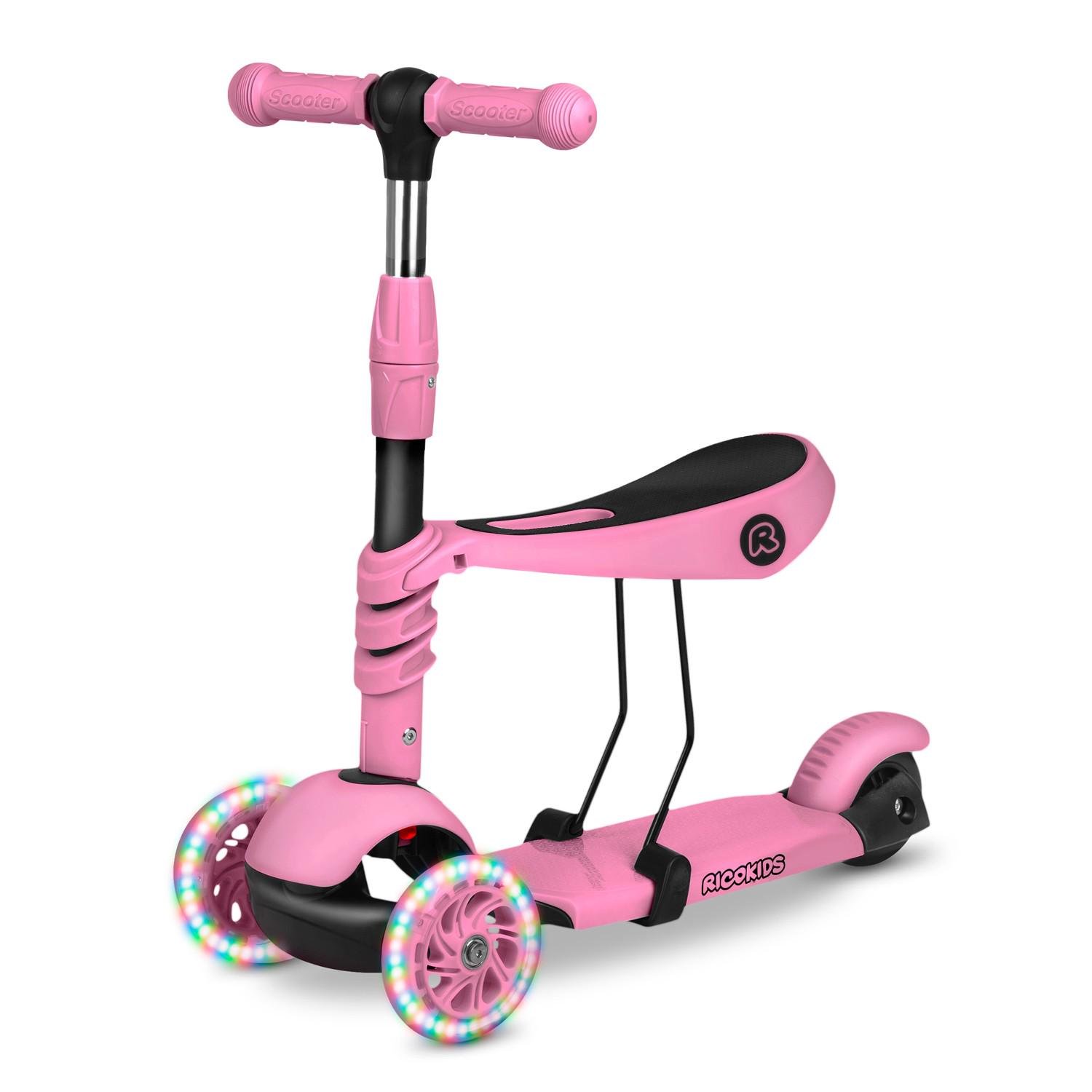 Самокат дитячий триколісний Ricokids Todi Рожевий (431588) - фото 8 Самокат дитячий триколісний Ricokids Todi Рожевий (431588) - фото 8