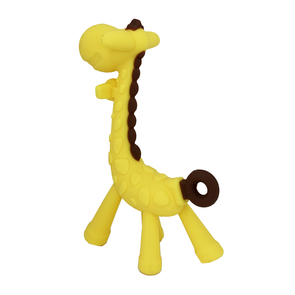 Прорезыватель для зубов Жираф в футляре Желтый - фото 2 Прорезыватель для зубов Жираф в футляре Желтый - фото 2