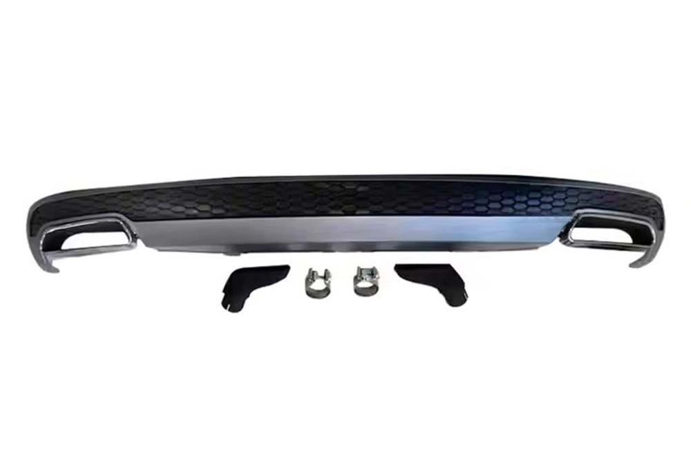 Диффузор задний с насадками DPT S-Line-style 2011-2015 для Audi A6 C7 2011-2017 гг. abs-пластик (146967)