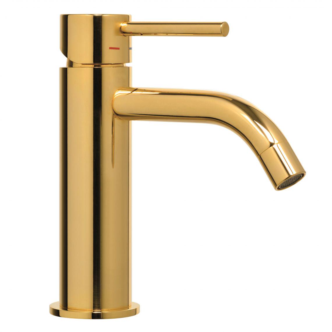Смеситель для умывальника Paffoni Light LIG071HG однорычажный Золотой (173897)