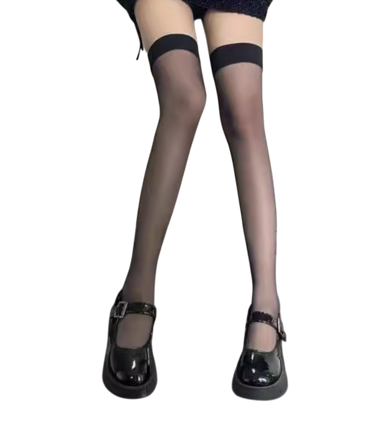 Чулки с широкой резинкой One size Черный (M3-16-1532-Ч)