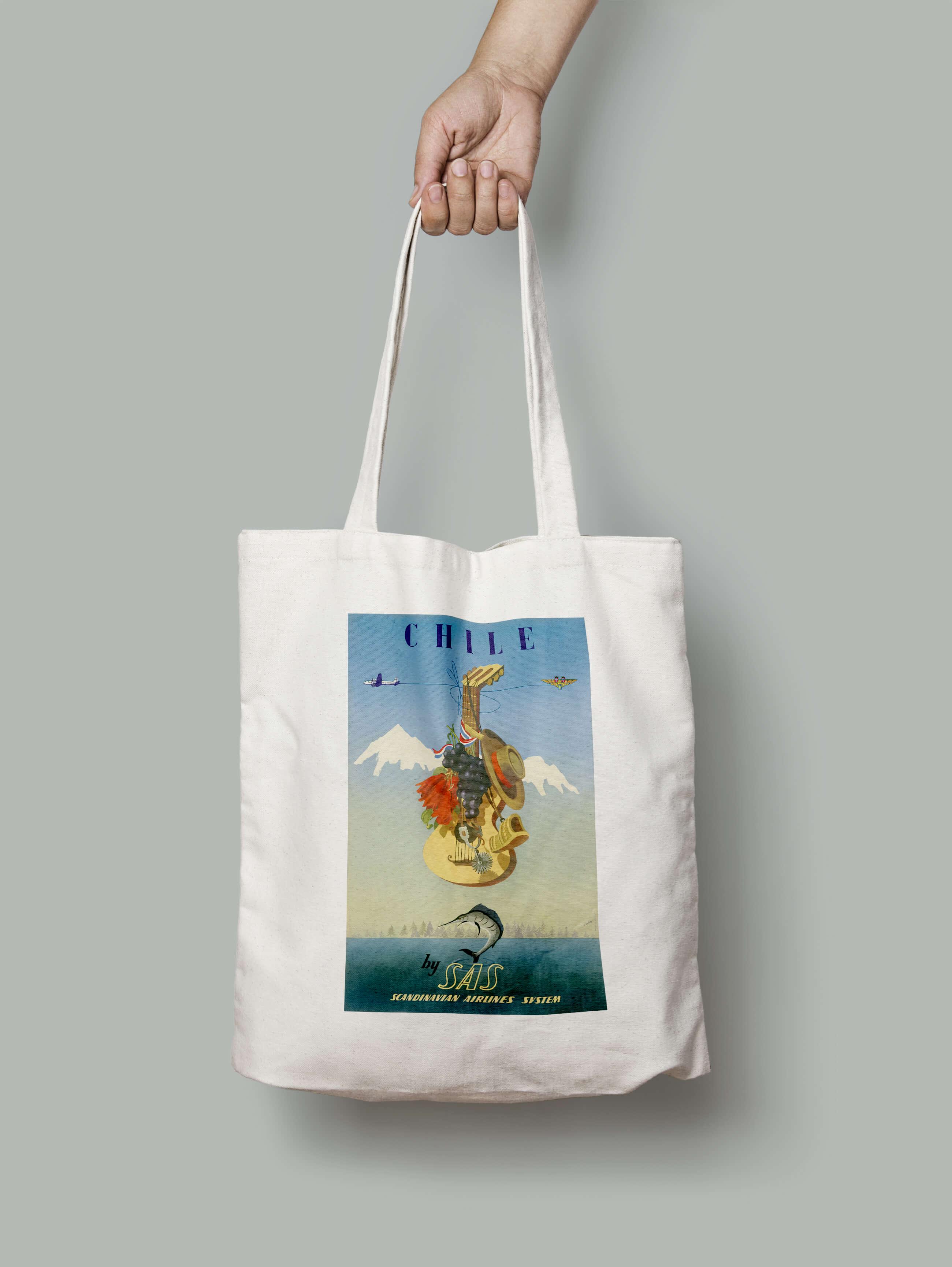 Эко-сумка Музыка вино шопер (chile_Bag)