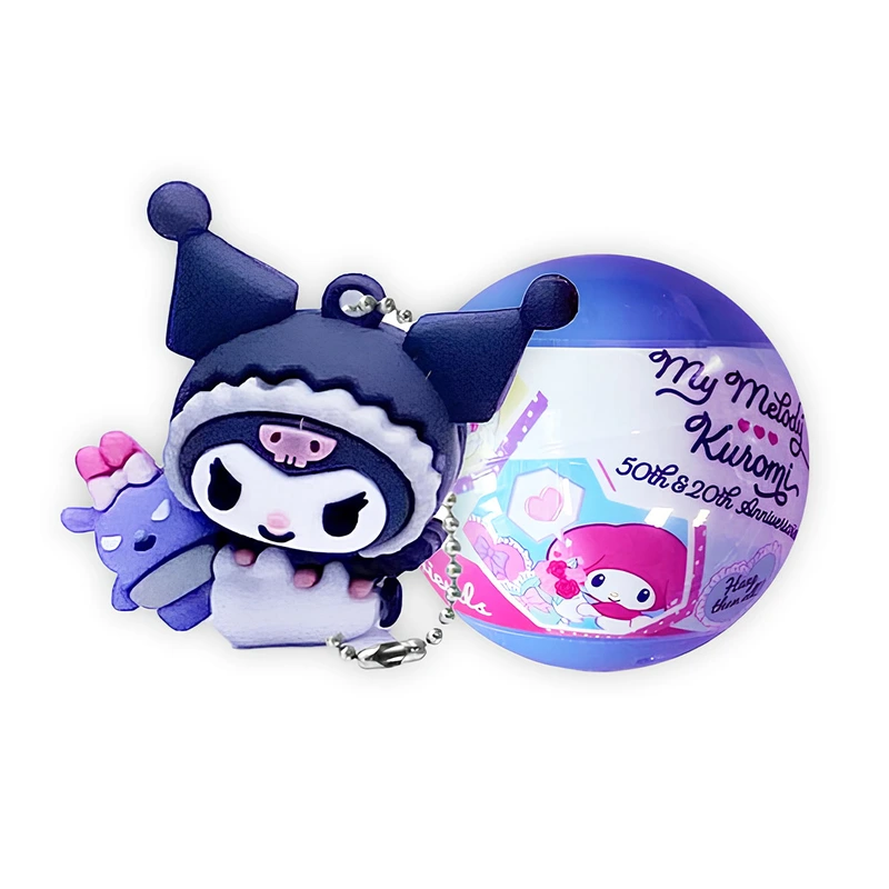 Фігурка-сюрприз на ланцюжку в кулі COOL THINGS Hello Kitty МОЯ МЕЛОДІ ТА КУРОМІ