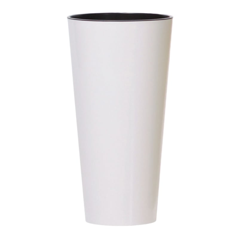 Горщик для квітів Prosperplast Tubus shine 30 см Білий