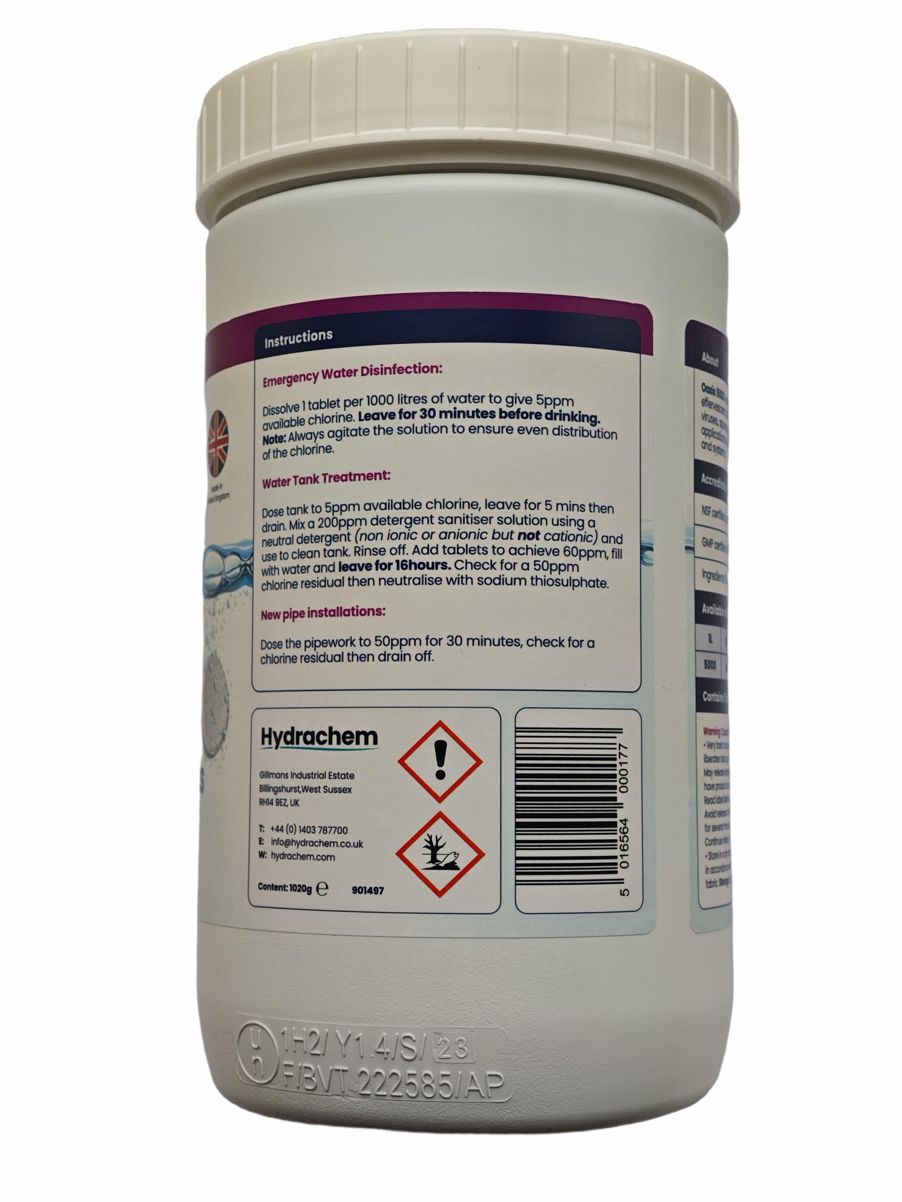 Таблетка для дезинфекции Oasis 5000 8,68 г NaDCC 1 таб. (99) - фото 3 Таблетка для дезинфекции Oasis 5000 8,68 г NaDCC 1 таб. (99) - фото 3