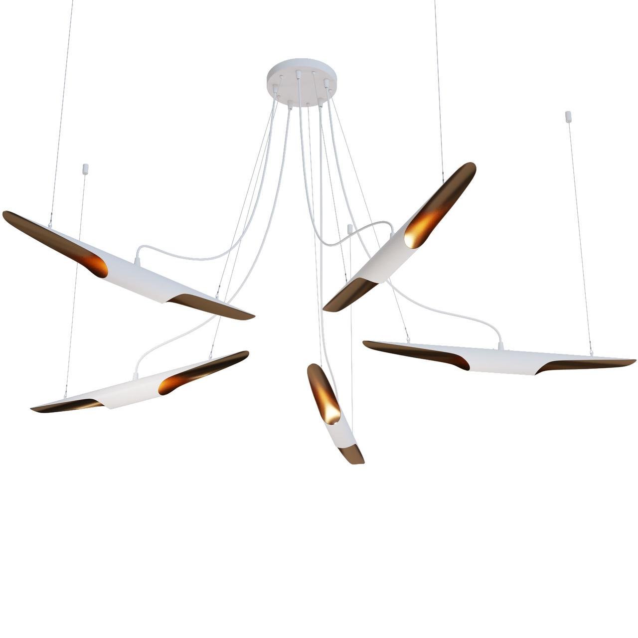 Люстра Pikart Lights P-full 5 26488 Бронзовый/Белый (1692308509)