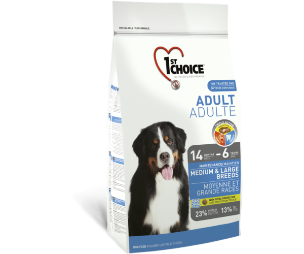 Корм сухой 1st Choice с курицей для взрослых собак средних и крупных пород 15 кг (34835)