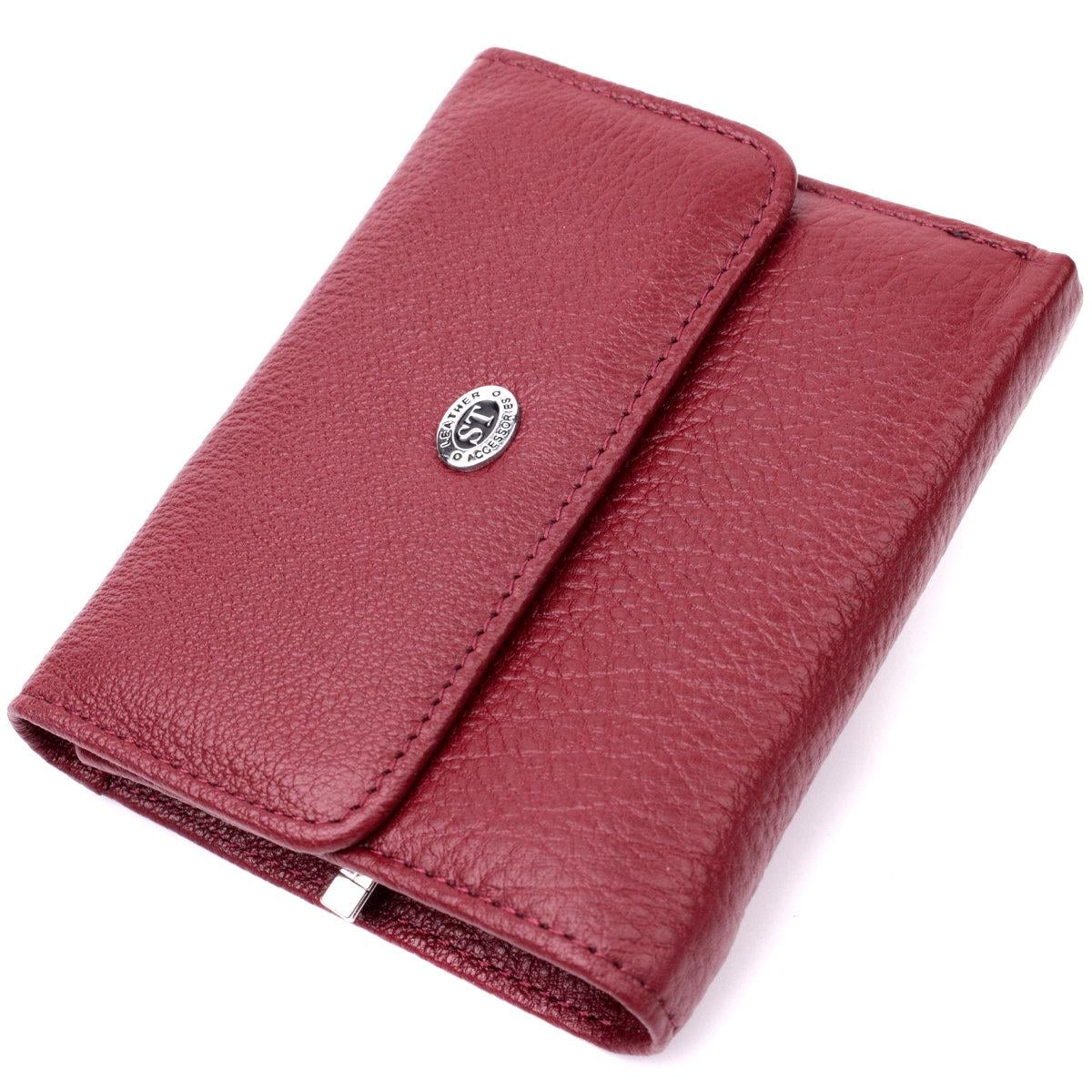 Кошелек женский ST Leather 19480 из натуральной кожи Бордовый (168-136-19480)